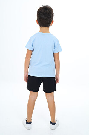 Toontoy Erkek Çocuk Baskılı Şortlu Takım