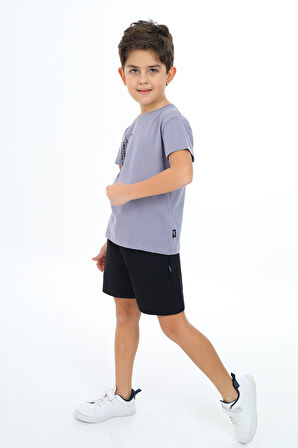 Toontoy Erkek Çocuk Baskılı Şortlu Takım