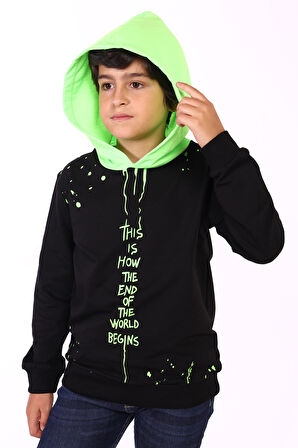 Toontoy Erkek Çocuk Neon Detaylı Sweatshirt