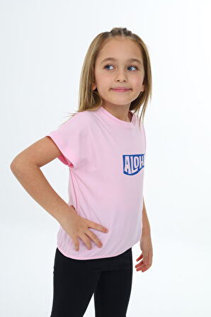 Toontoy Kız Çocuk Baskılı Tişört