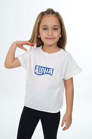 Toontoy Kız Çocuk Baskılı Tişört