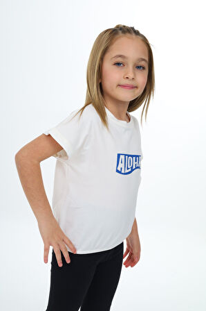 Toontoy Kız Çocuk Baskılı Tişört