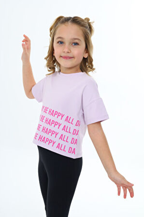 Toontoy Kız Çocuk Baskılı Tişört
