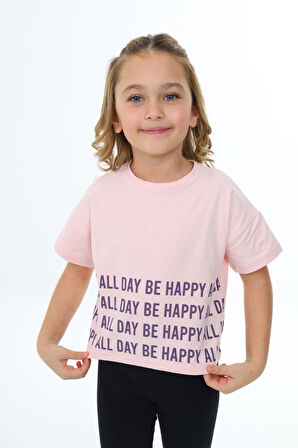 Toontoy Kız Çocuk Baskılı Tişört