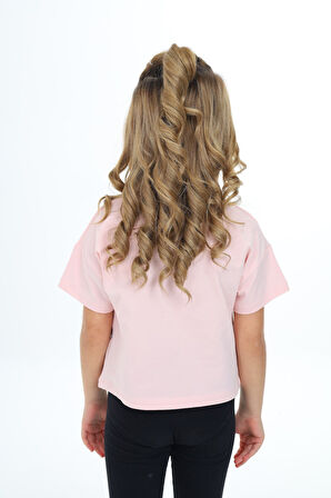 Toontoy Kız Çocuk Baskılı Tişört