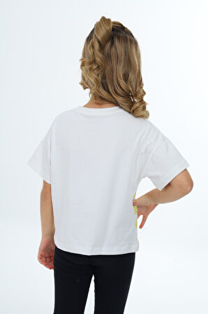 Toontoy Kız Çocuk Baskılı Tişört