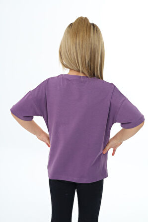 Toontoy Kız Çocuk Baskılı Tişört