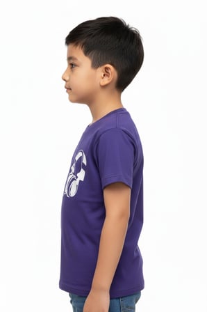 Toontoy Erkek Çocuk Bisiklet Yaka Kısa Kollu Baskılı Tişört 24400