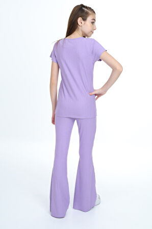 Toontoy Kız Çocuk Nakışlı Eşofman Takım