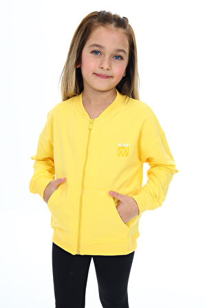 Toontoy Kız Çocuk Baskılı Hırka