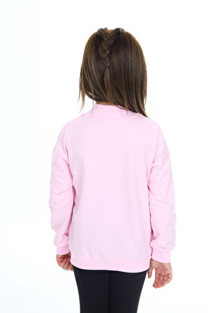 Toontoy Kız Çocuk Baskılı Hırka