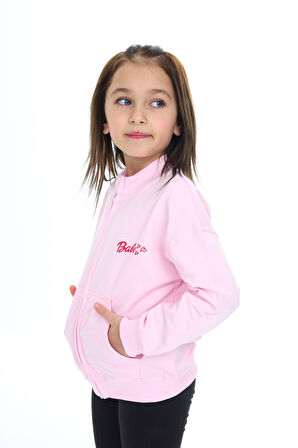 Toontoy Kız Çocuk Baskılı Hırka