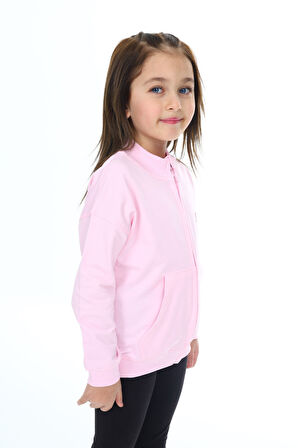 Toontoy Kız Çocuk Baskılı Hırka