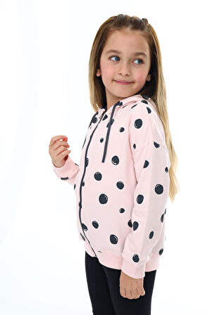 Toontoy Kız Çocuk Baskılı Hırka