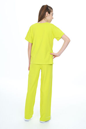 Toontoy Kız Çocuk Baskılı Eşofman Takım