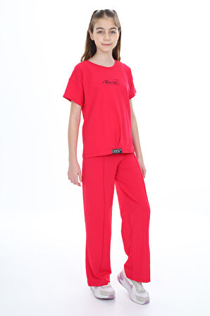 Toontoy Kız Çocuk Baskılı Eşofman Takım