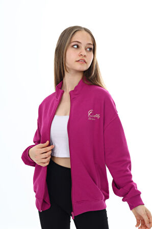 Toontoy Kız Çocuk Baskılı Hırka