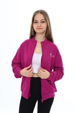 Toontoy Kız Çocuk Baskılı Hırka