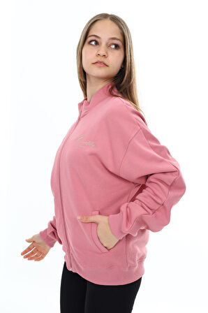 Toontoy Kız Çocuk Baskılı Hırka