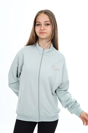 Toontoy Kız Çocuk Baskılı Hırka