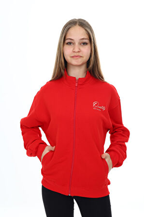 Toontoy Kız Çocuk Baskılı Hırka