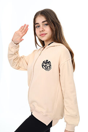 Toontoy Kız Çocuk Nakışlı Hırka