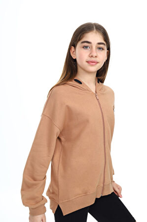 Toontoy Kız Çocuk Nakışlı Hırka