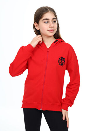 Toontoy Kız Çocuk Nakışlı Hırka