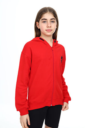 Toontoy Kız Çocuk Nakışlı Hırka