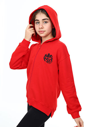 Toontoy Kız Çocuk Nakışlı Hırka
