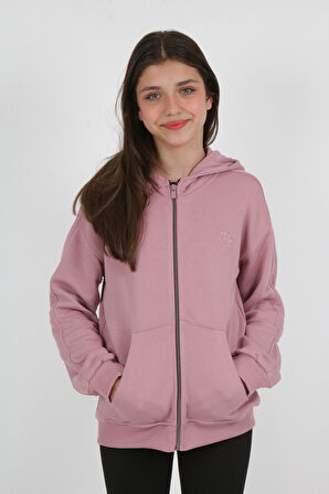 Toontoy Kız Çocuk Nakışlı Hırka