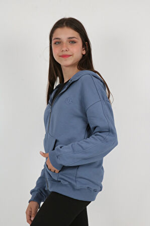 Toontoy Kız Çocuk Nakışlı Hırka