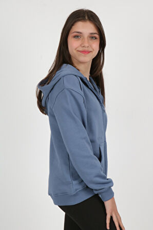 Toontoy Kız Çocuk Nakışlı Hırka