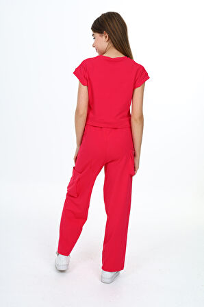 Toontoy Kız Çocuk Baskılı Eşofman Takım