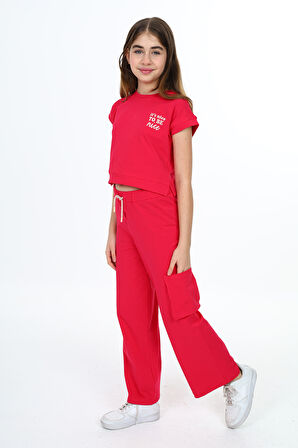 Toontoy Kız Çocuk Baskılı Eşofman Takım