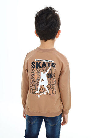 Toontoy Erkek Çocuk Baskılı Sweatshirt