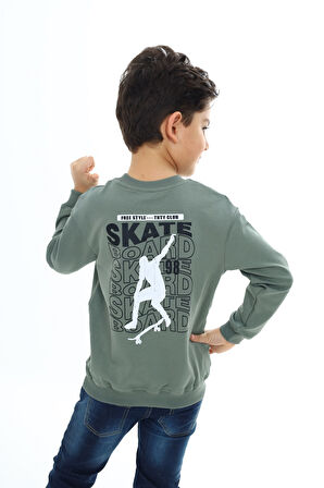 Toontoy Erkek Çocuk Baskılı Sweatshirt