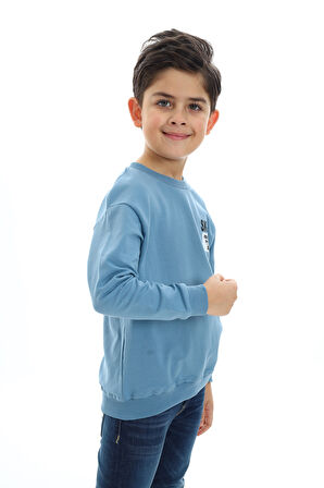 Toontoy Erkek Çocuk Baskılı Sweatshirt