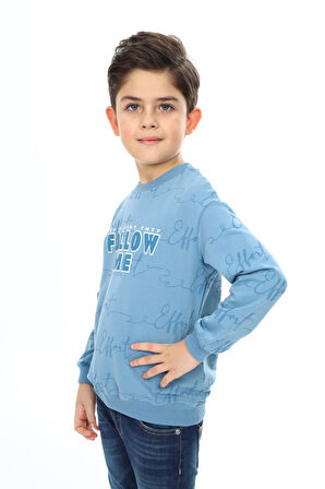 Toontoy Erkek Çocuk Baskılı Sweatshirt