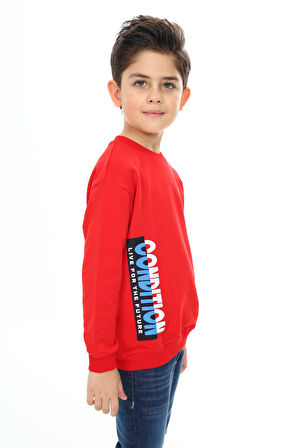 Toontoy Erkek Çocuk Baskılı Sweatshirt