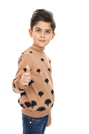 Toontoy Erkek Çocuk Baskılı Sweatshirt