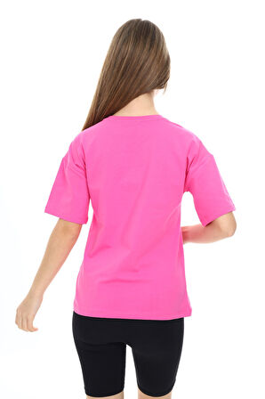 Toontoy Kız Çocuk Baskılı Tişört