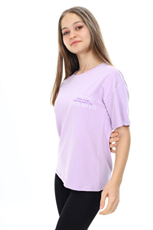 Toontoy Kız Çocuk Baskılı Tişört