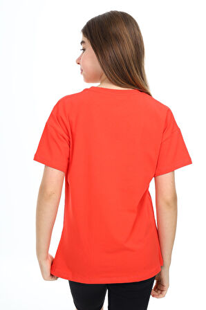 Toontoy Kız Çocuk Baskılı Tişört