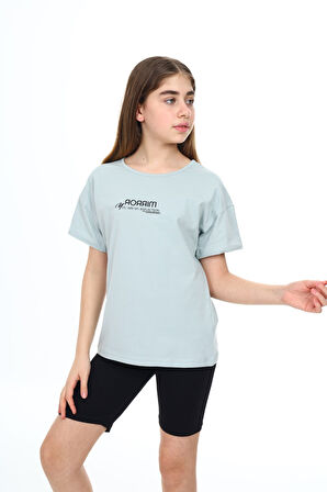 Toontoy Kız Çocuk Baskılı Tişört