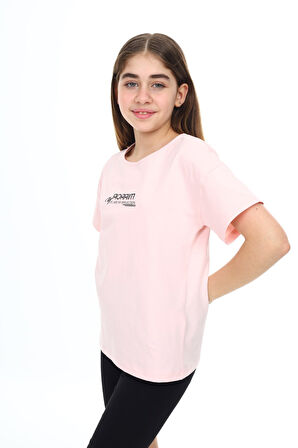 Toontoy Kız Çocuk Baskılı Tişört