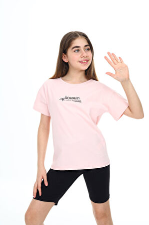 Toontoy Kız Çocuk Baskılı Tişört