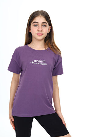 Toontoy Kız Çocuk Baskılı Tişört