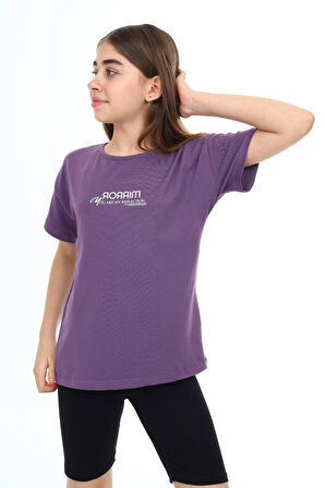 Toontoy Kız Çocuk Baskılı Tişört