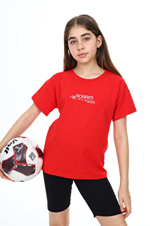 Toontoy Kız Çocuk Baskılı Tişört